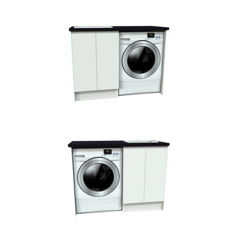 Laundry with Benchtop 1200mm Genuine Kitchen and Bath